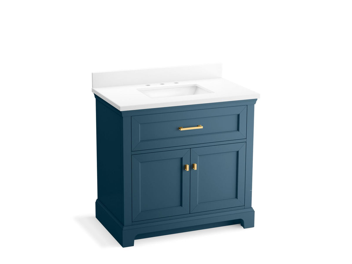 KOHLER Charlemont 36" bathroom vanity cabinet with sink and quartz top – Kohler Signature Stores ...