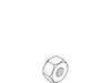 KOHLER K-1006835 Nut, Hex, .313 -24