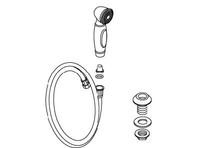 KOHLER K-1011130 Sidespray Assembly