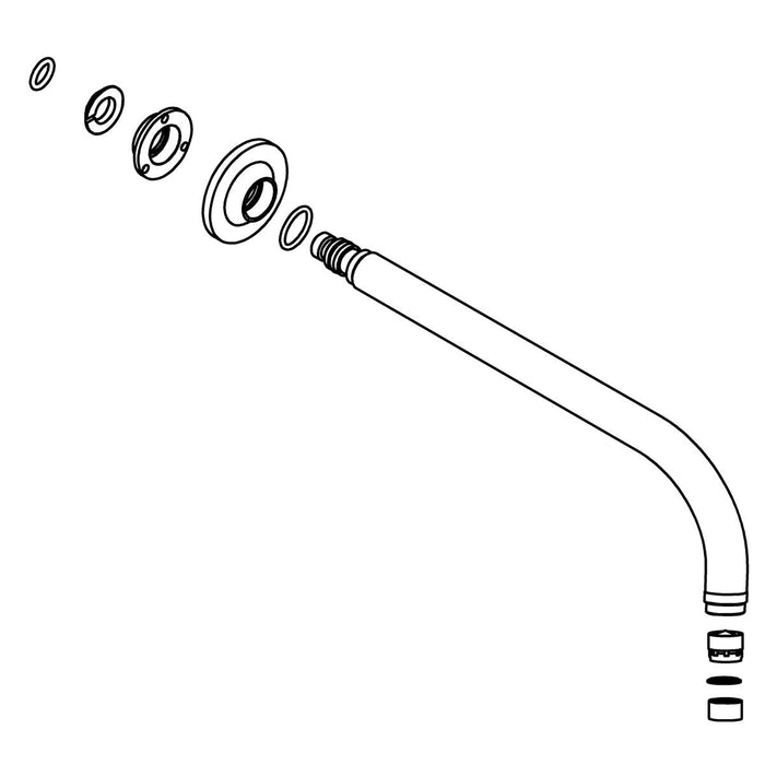KOHLER 9" Spout & Hardware Sub-Assembly