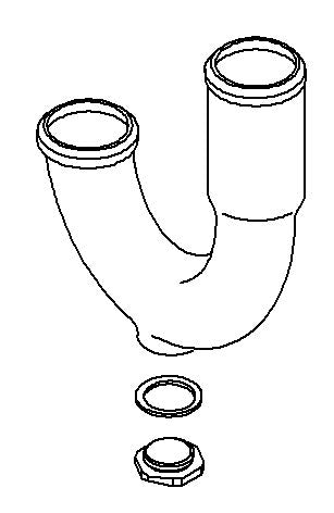 KOHLER K-1020582 Assembly, P-Trap