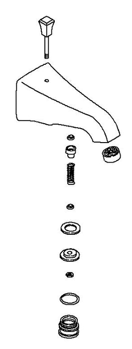 KOHLER K-1021950 Spout Kit, Div