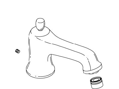 KOHLER K-1035002 Spout Assembly, Deck Bath