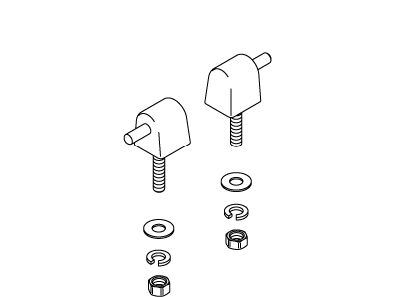 KOHLER K-1035010 Check Hinge Toilet Seat Hinge Pack