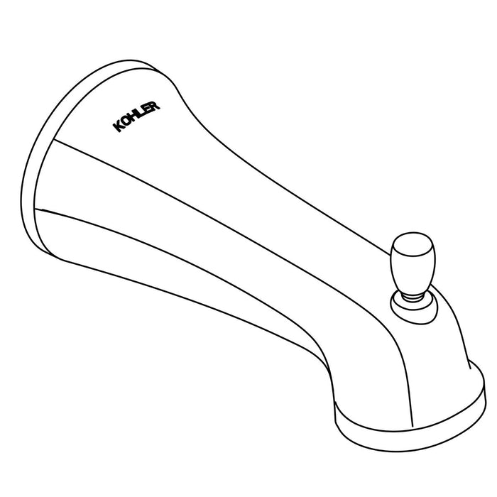 KOHLER K-1035019 W-M Diverter Spout, Ips