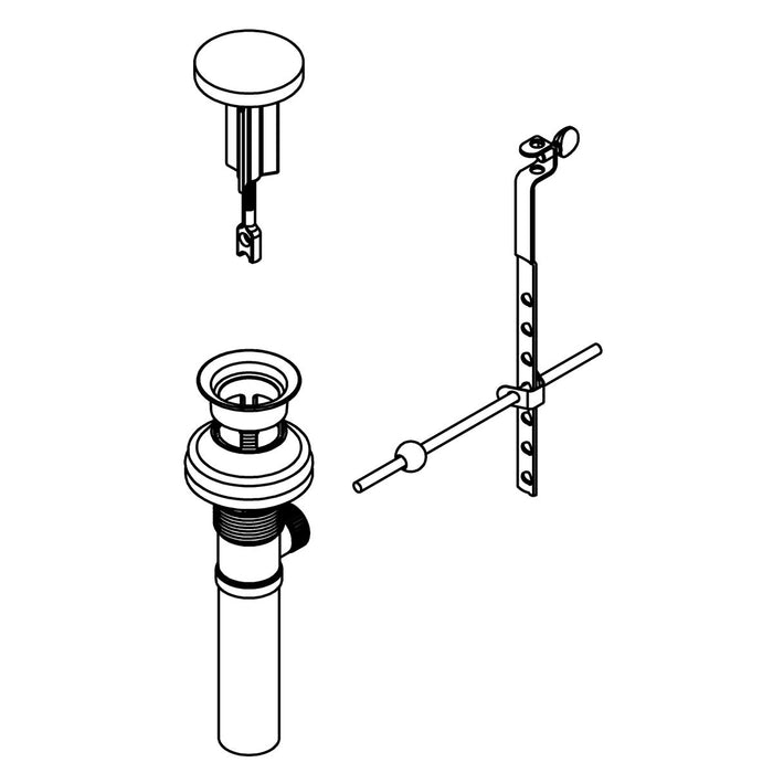 KOHLER K-1035350 Premier Drain With Overflow