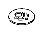 KOHLER K-1102548 Plate, Hold Down