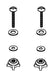 KOHLER K-1104015 Toilet Seat Hardware Kit