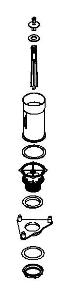 KOHLER K-1130564 FLUSH VALVE KIT, 1.28