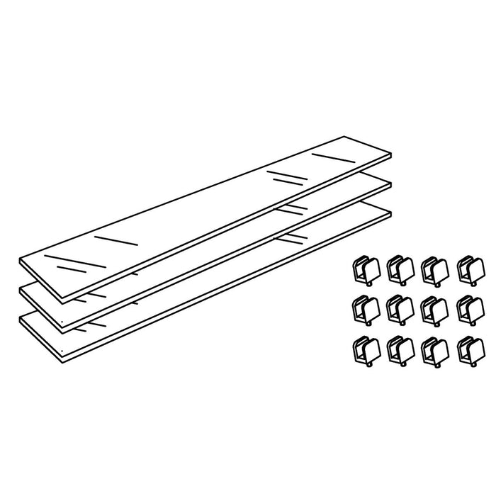 KOHLER K-1215251-E Verdera, Glass Shelf Kit, 40" Side