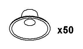 KOHLER K-1219692 Service Kit, Suction Cups