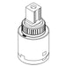 KOHLER K-1266659 25MM FRONT OUTLET VALVE KIT