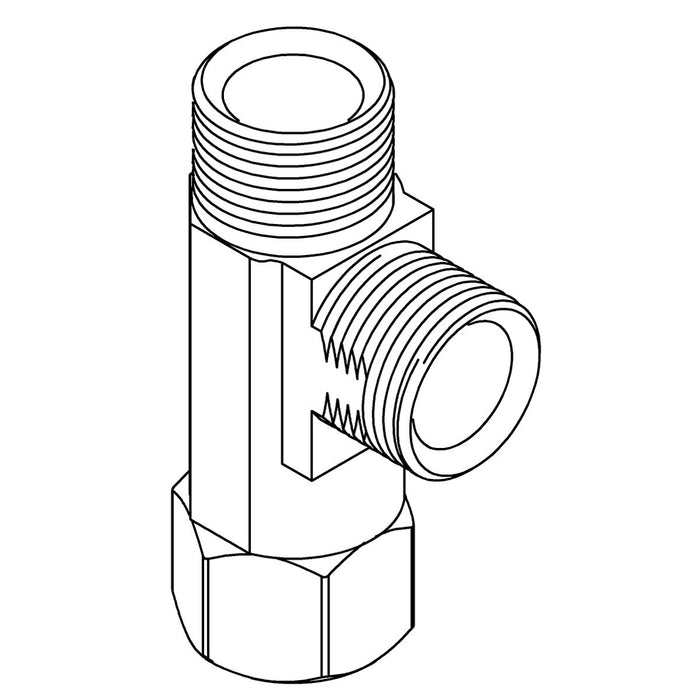 KOHLER K-1285417 Tee, Brass, 3/8 Compression