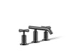 KOHLER Purist Widespread bathroom sink faucet with Cross handles, 1.2 gpm