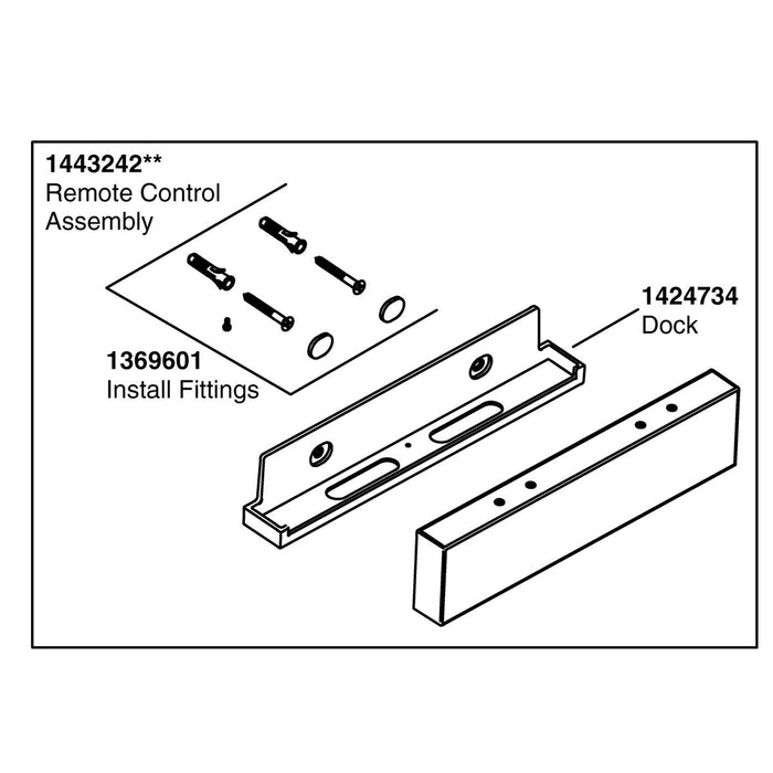 KOHLER K-1443242 REMOTE CONTROL ASM