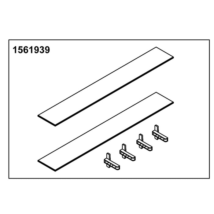 KOHLER K-1561939 Glass Shelf 35" (2 Shelf 4 Holders)