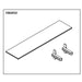 KOHLER K-1562032 Glass Shelf 20" Opp (2 Shelf 4 Holders)