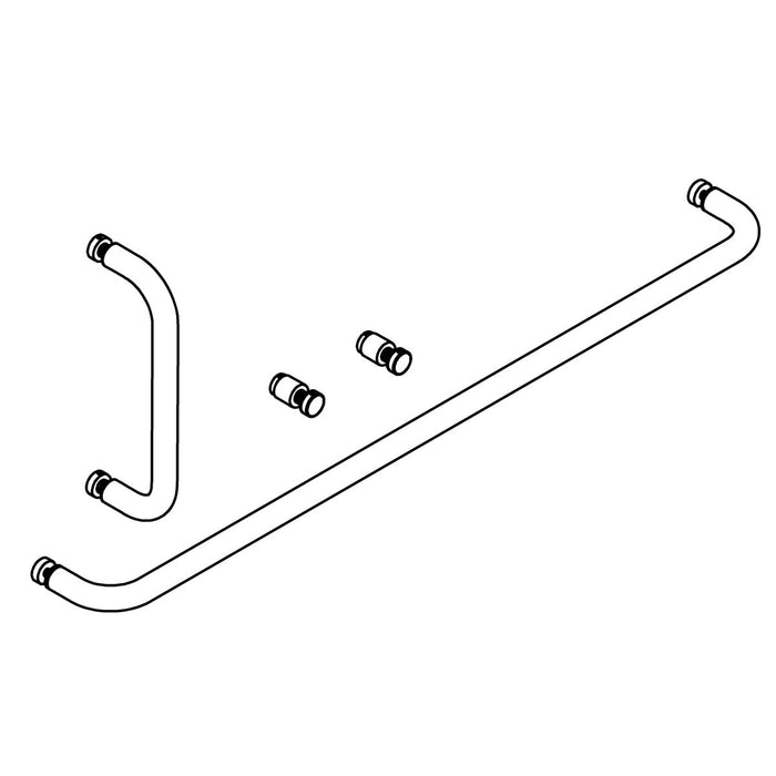 KOHLER K-1599123-04 Towel Bar 24" And Knob Kit