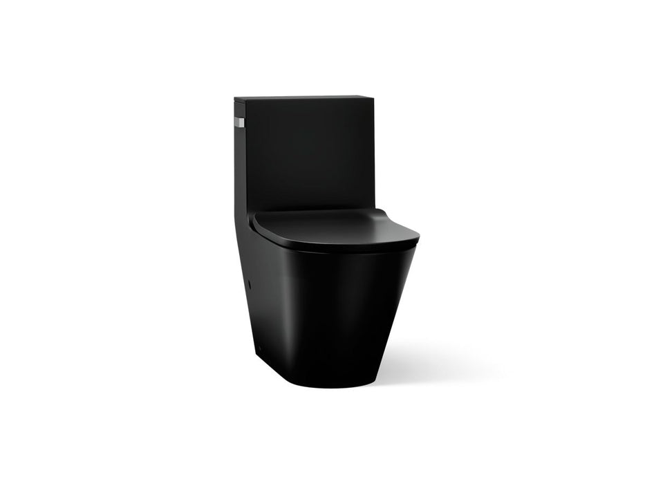 KOHLER K-22378-TBH Brazn One-piece Compact Elongated Toilet with Skirted Trapway, Dual-flush