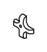 KOHLER K-33395 4 Arm Stop Handle
