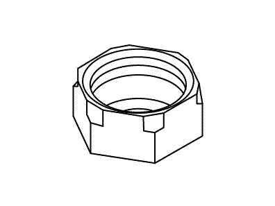 KOHLER K-33424 Nut, Coupling 1/2-14 Npsm