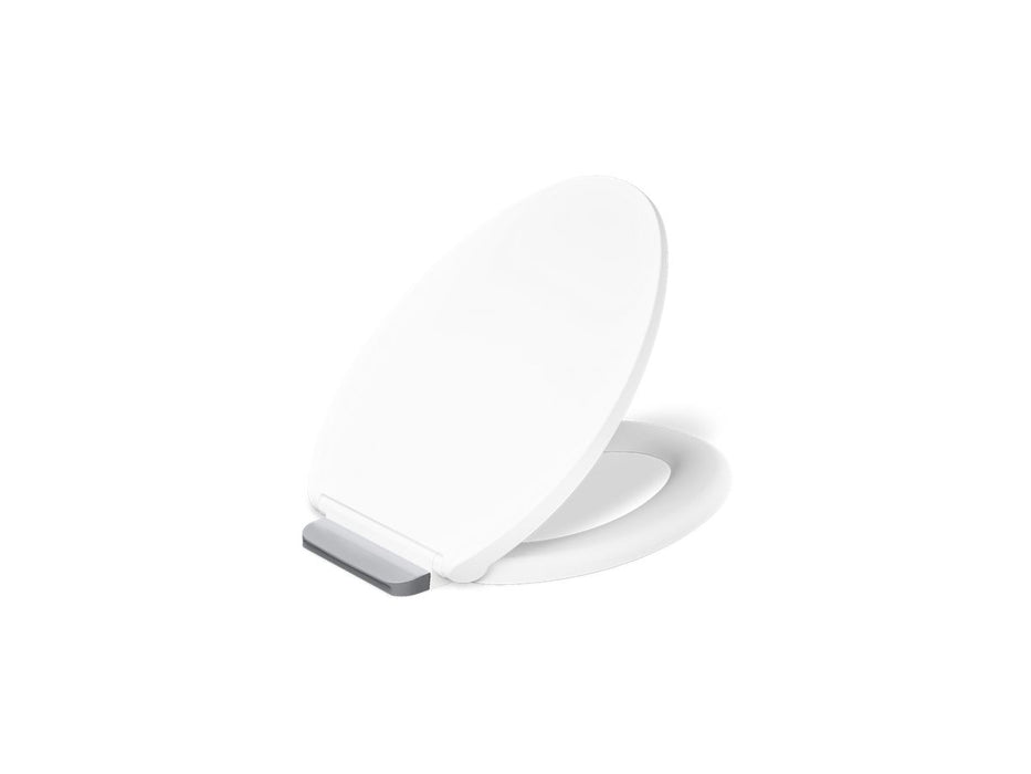 KOHLER K-36593-CP Covert ReadyLatch® Quiet-Close™ Elongated Toilet Seat - angled product view