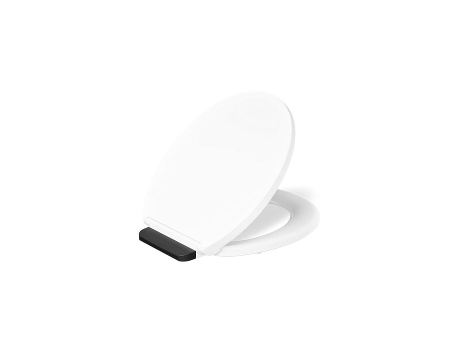 KOHLER K-36594-BL Covert ReadyLatch® Quiet-Close™ Round-front Toilet Seat - angled product view