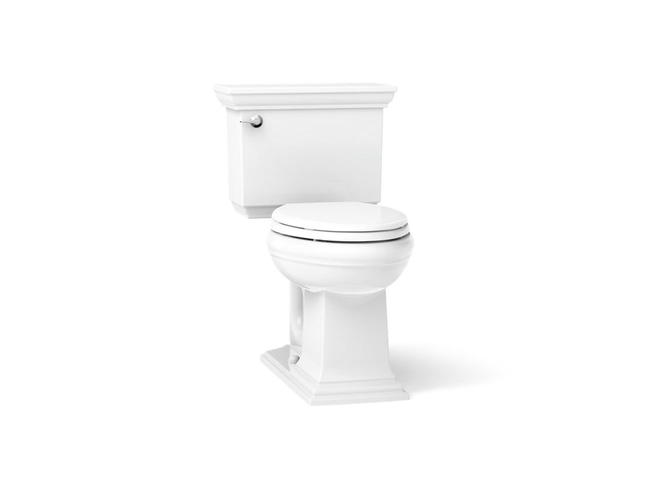 KOHLER K-3817-U Memoirs Stately Two-piece Elongated Toilet, 1.28 GPF - angled product view