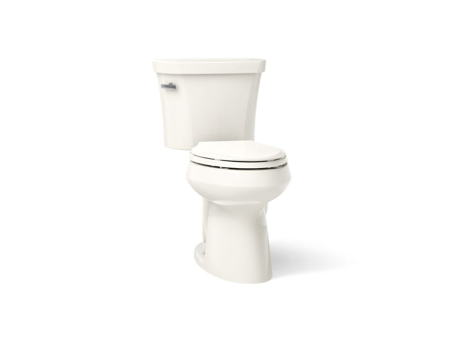 KOHLER K-3949-T Highline Two-piece Elongated Toilet, 1.28 GPF - angled product view