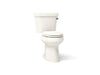 KOHLER K-3949-RA Highline Two-piece Elongated Toilet, 1.28 GPF - angled product view