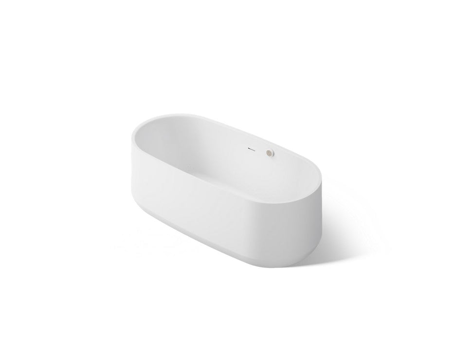 KOHLER K-40222-GH Ceric 60" x 29" Freestanding Heated BubbleMassage™ Air Bath - angled product view