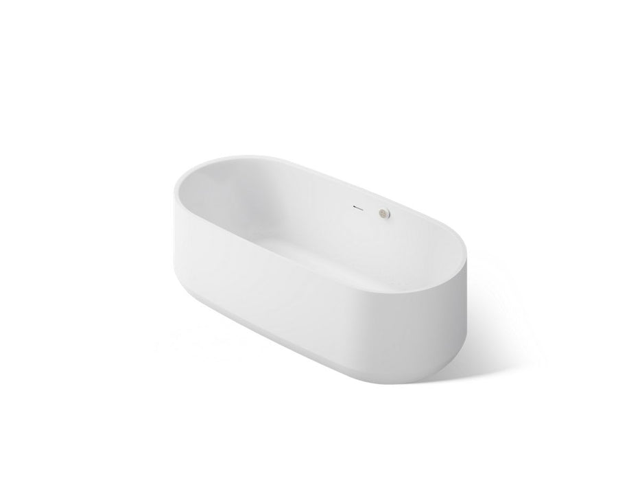 KOHLER K-40223-GH Ceric 65-1/4" x 31-5/16" Freestanding Heated BubbleMassage™ Air Bath - angled product view