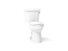 KOHLER K-43949-RA Highline Two-piece Elongated Toilet, 1.28 GPF - angled product view