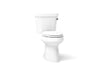 KOHLER K-5298-RA Highline Two-piece Elongated Toilet, 1.0 GPF - angled product view