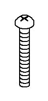 KOHLER K-56249 Screw,10-16X1.500 X 1.5