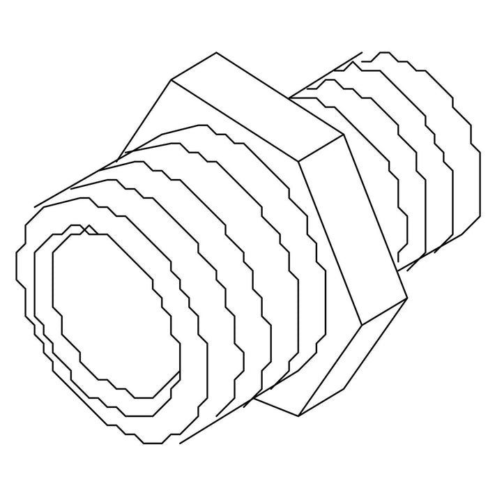 KOHLER K-57936 Pipe Fitting, 3/8M - 1/2M