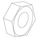 KOHLER K-60044 Nut, .375-16Unc-2B