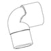KOHLER K-61536 Elbow, Street 1" X 90 Deg. Pvc