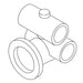 KOHLER K-67889 Housing Assembly, Pvc Jet