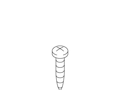 KOHLER K-73598 Screw, 4-20 X .625