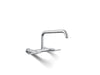 KOHLER Purist Two-hole wall-mount bridge kitchen sink faucet