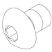 KOHLER K-834683 Screw, M4-0.7Mm X 6Mm, Dome Head