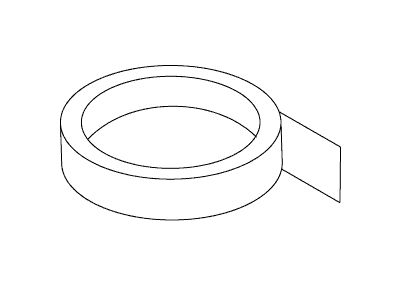 KOHLER K-84938 Tape, .25 Wide X 55" Roll