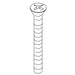 KOHLER K-87536 Screw, 8-32 Flat Head Coutntersunk