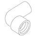 KOHLER K-93848 Elbow, Reducing .38" X .50 Npt Pvc