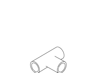 KOHLER K-94683 Tee, Reducing 1.5" X 1.5" X .5" Pvc