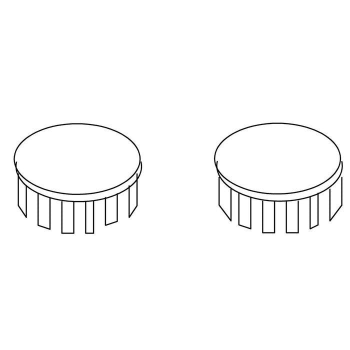 KOHLER K-97388 Cap Kit, Seat Hinge, Pair