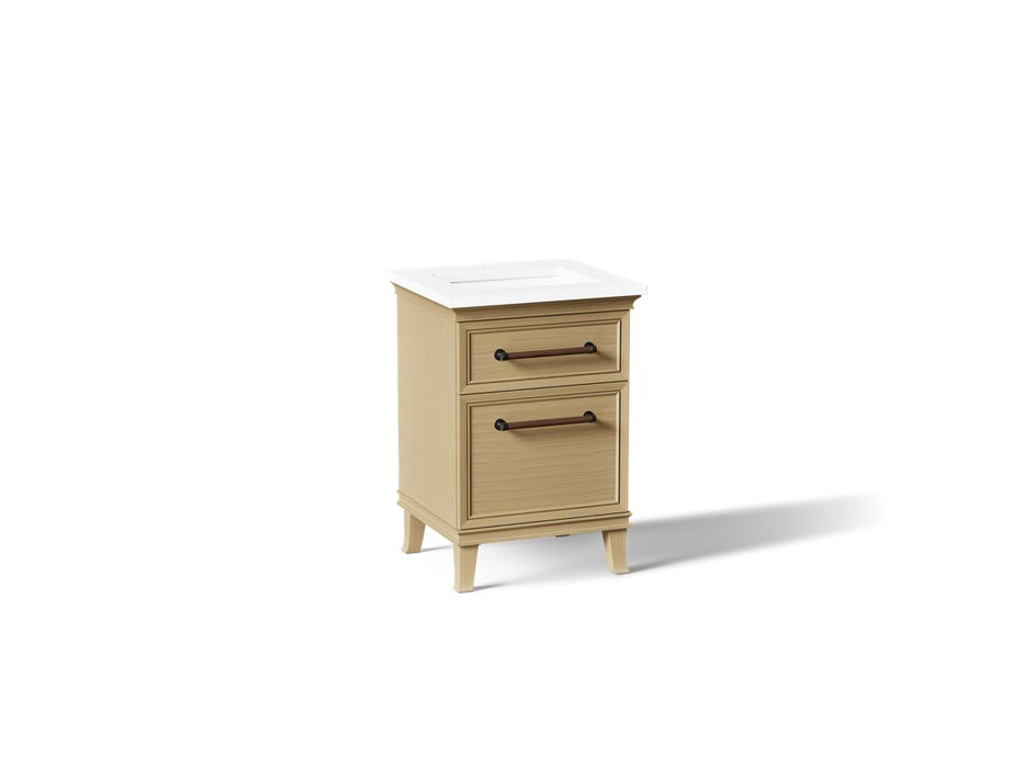 KOHLER K-CM29469-BD1 Artifacts 24" Bathroom Vanity Cabinet with Sink and Quartz Top