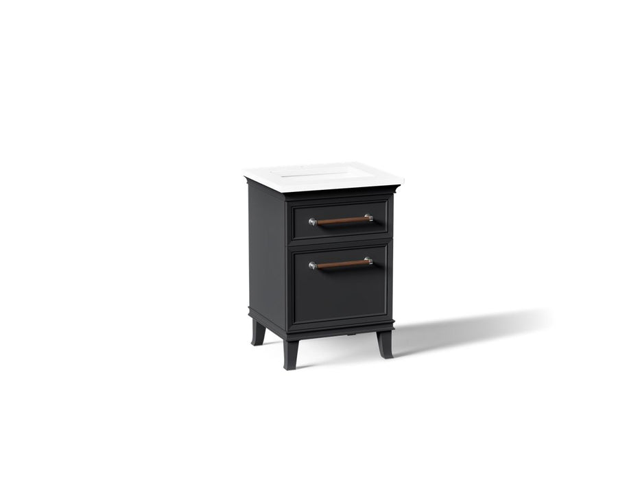 KOHLER K-CM29469-BD1 Artifacts 24" Bathroom Vanity Cabinet with Sink and Quartz Top