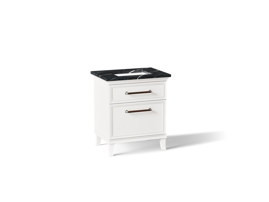 KOHLER K-CM29480-BD2 Artifacts 30" Bathroom Vanity Cabinet with Sink and Quartz Top - angled product view